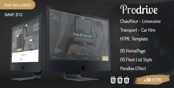 Prodrive – Chauffeur, Limousine, Transport and Car Hire HTML Template