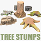 7 TREE STUMPS - 3DOcean Item for Sale