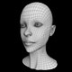 Human Female Head Low Poly Base Mesh - 3DOcean Item for Sale