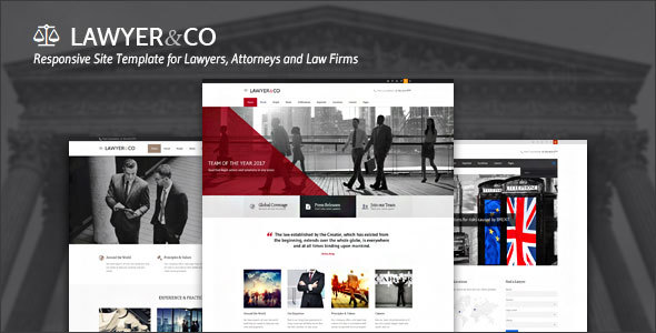 Lawyer&Co | Responsive Site Template for Law-Related Companies