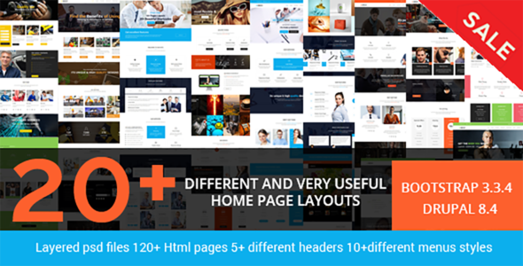 Brezz - Responsive Multi-Purpose Drupal 8.7 Theme