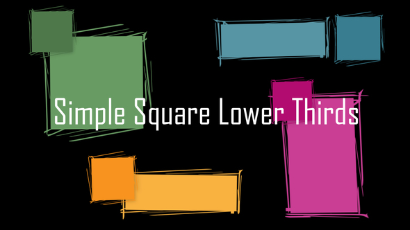 Simple Square Lower Thirds