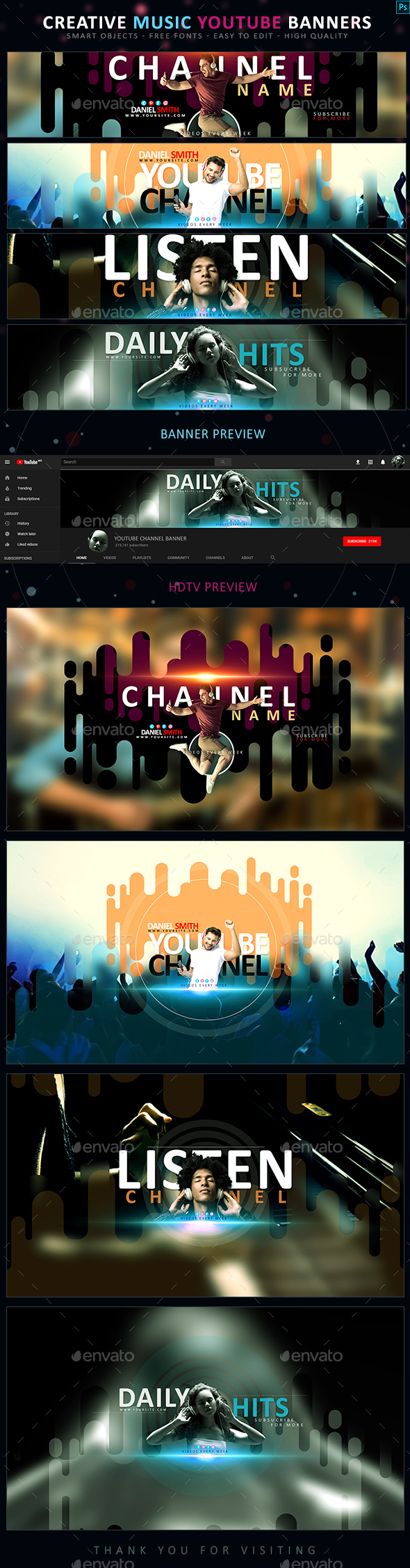 Music Banner Graphics Designs Templates From Graphicriver