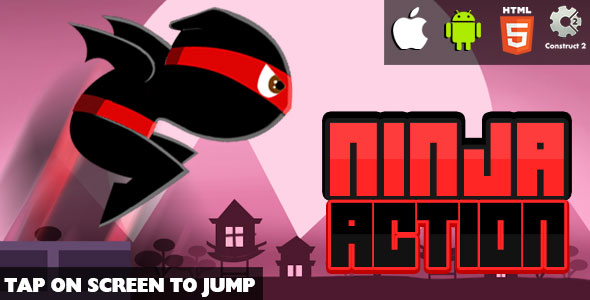 Ninja Action - Gra HTML5 (CAPX)