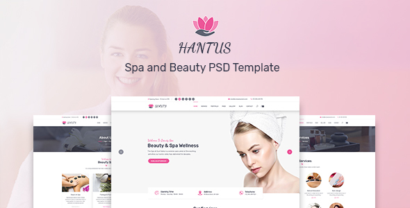 Hantus - Spa and Beauty PSD template