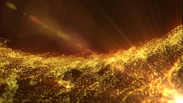 Moving Gold Particles 