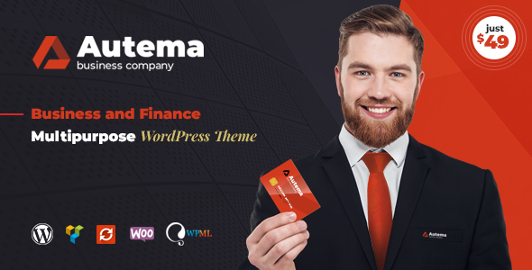 Autema - Quick Loans, Bitcoin, Business Coach and Insurance Agency WordPress Theme