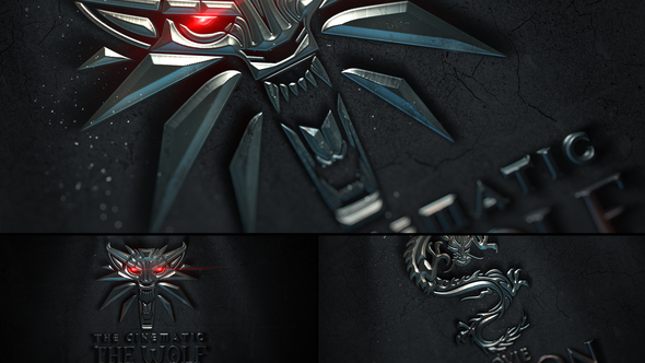 Cinematic Metal Logo Reveal alt