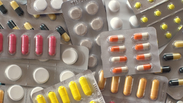 Medicine Pills and Drugs Preparation.