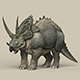 Game Ready Dinosaur Triceratops - 3DOcean Item for Sale