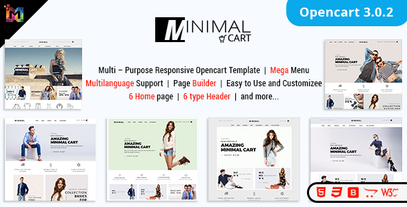 Minimal Cart - Multipurpose Responsive eCommerce3 Theme
