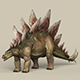Game Ready Dinosaur Stegosaurus - 3DOcean Item for Sale