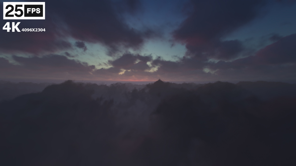 Flying Through Clouds 05 4K