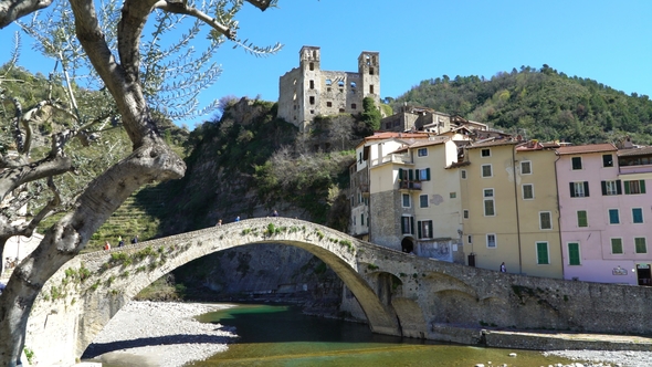 Medieval Town Dolceacqua, Liguria, Italy