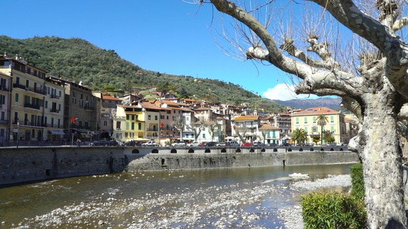 Medieval Town of Dolceacqua in Liguria, Italy