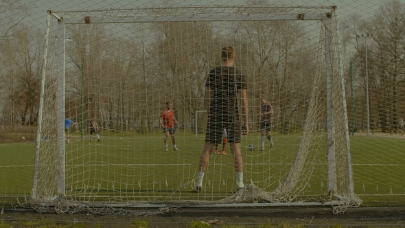 Footballer Dribbling, Creating Opportunity To Score