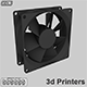 Fan PC with STL 3d printer - 3DOcean Item for Sale