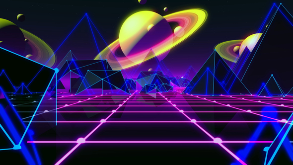 80s Retro Space Saturn V2 alt