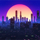 Retro 3D City Skyline VJ Loop - VideoHive Item for Sale