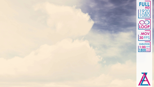White Cumulus Clouds in the Blue Sky alt
