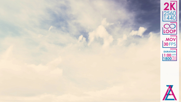 White Cumulus Clouds in the Blue Sky alt