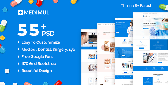 Medimul - Multi-Purpose Medical Health PSD Template