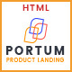 Portum - Single Product Landing Intro Page HTML Template - ThemeForest Item for Sale