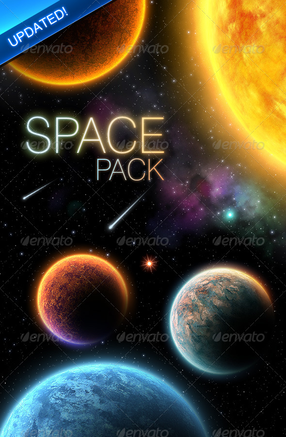 Space Graphics, Designs & Templates | GraphicRiver