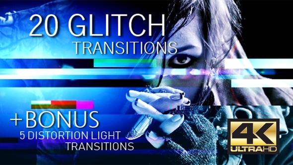 Glitch Transitions 4K alt