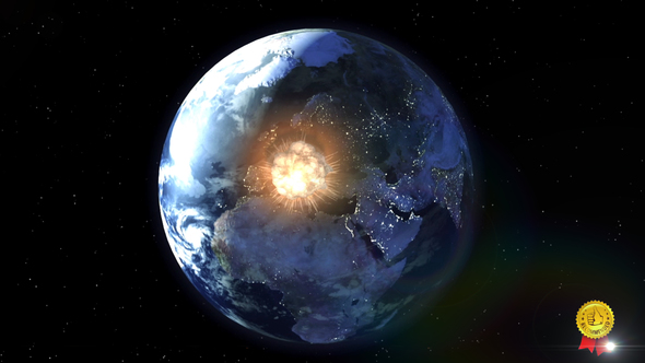 Asteroid Hitting Earth alt