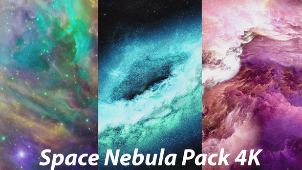 Colorful Space Nebula in the Vast Space alt