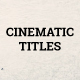 Cinematic Titles - VideoHive Item for Sale