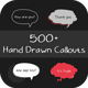 500 Hand Drawn Callouts Pack - VideoHive Item for Sale