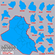 Map Iraq with 18 Separate Provinces - 3DOcean Item for Sale