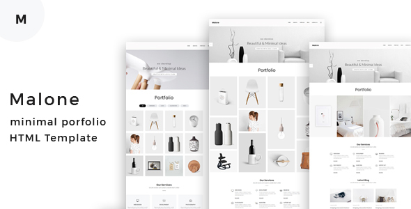 Malone - Minimal Portfolio HTML Template