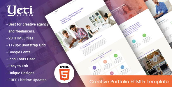 Yeti - Creative Portfolio HTML5 Template