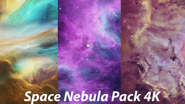 Colorful Space Nebula in the Vast Space alt