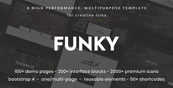 Funky - Professional Creative Multi-Purpose Template