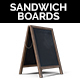 Realistic Sandwich Board / Menu Board PNG Set - GraphicRiver Item for Sale