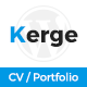 Kerge - Resume Theme - ThemeForest Item for Sale