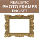 Realistic Photo / Picture Frames PNG Set - GraphicRiver Item for Sale