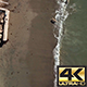 Dog Running On Beach From Above - VideoHive Item for Sale