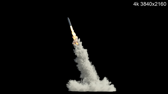 Ballistic Missile Launch 4k