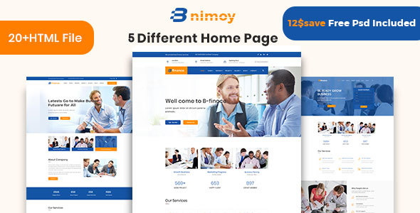 Binimoy - Finance & Business HTML5  Template