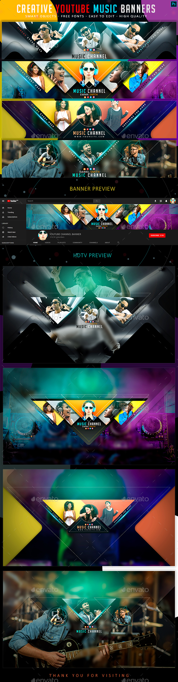 Music Banner Graphics Designs Templates From Graphicriver