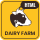 Dairy Farm & Eco Products HTML Template - ThemeForest Item for Sale