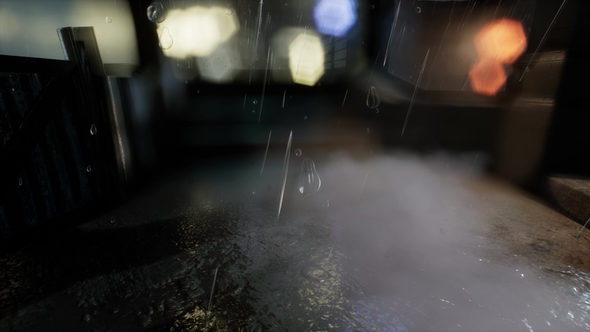 Urban Scene at Rainy Night alt