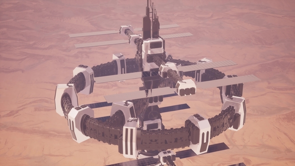 Colony on Mars Planet alt