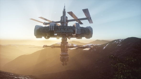 Alien UFO at Earth alt