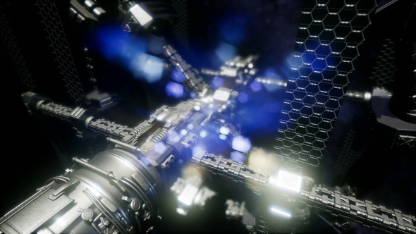 Spaceship Travelling Through the Universe alt